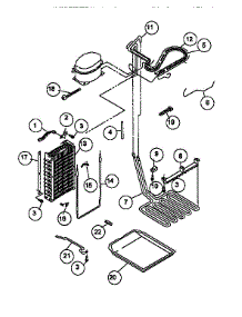 Lower Unit And Tube parts for Viking Range Side-By-Side Refrigerator VCSB420 from AppliancePartsPros.com