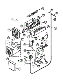 Icemaker parts for Viking Range Side-By-Side Refrigerator VCSB420 from AppliancePartsPros.com