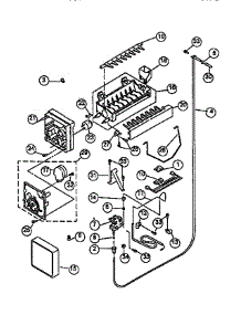 Icemaker parts for Viking Range Side-By-Side Refrigerator VCSB480 from AppliancePartsPros.com