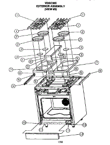 Exterior Assembly parts for Viking Range Range VDSC305 from AppliancePartsPros.com