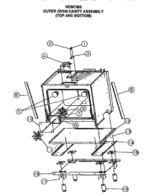 Outer Oven Cavity Assembly parts for Viking Range Range VDSC305 from AppliancePartsPros.com