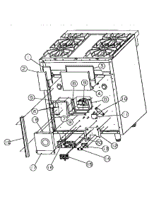 Rear Panel Assembly parts for Viking Range Range VDSC305 from AppliancePartsPros.com