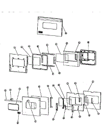 Oven Door Assembly parts for Viking Range Range VDSC305 from AppliancePartsPros.com