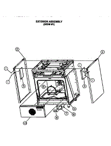 Exterior Assembly (View #1) parts for Viking Range Range VDSC365 from AppliancePartsPros.com