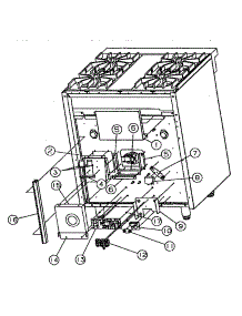 Rear Panel (Top And Bottom) parts for Viking Range Range VDSC365 from AppliancePartsPros.com