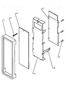 Control Panel Assembly parts for Amana Microwave VEND11-P1185801M from AppliancePartsPros.com