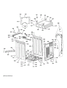 Cabinet & Top Panel parts for Ge Dryer VFD31EDSR0WW from AppliancePartsPros.com