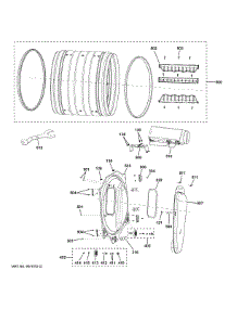 Drum parts for Ge Dryer VFD31ESSR0WW from AppliancePartsPros.com