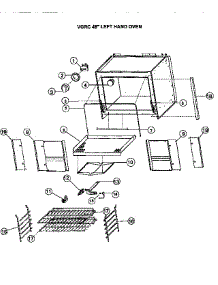 48-Left Hand Oven parts for Viking Range Gas Range VGRC36 from AppliancePartsPros.com