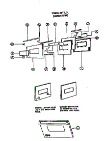 48" Left Hand Oven Door After 5 / 1994 parts for Viking Range Gas Range VGRC36 from AppliancePartsPros.com