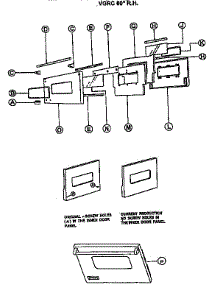 60" Right  Hand Oven Door parts for Viking Range Gas Range VGRC36 from AppliancePartsPros.com