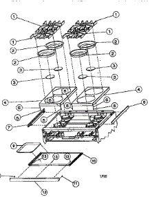 Burner Box Exterior Assembly parts for Viking Range Gas Range VGRC48 from AppliancePartsPros.com