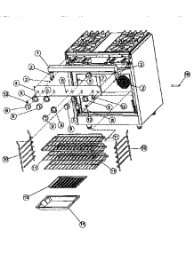 Control / Rack Assembly parts for Viking Range Gas Range VGSC30 from AppliancePartsPros.com