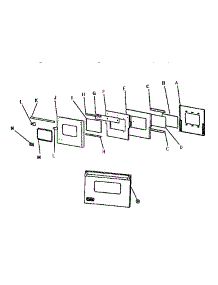 Door parts for Viking Range Gas Wall Oven VGSO166 from AppliancePartsPros.com
