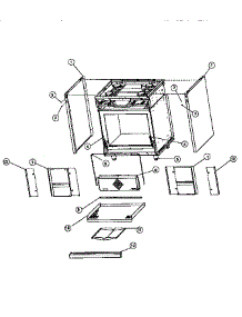 Panel / Oven Assembly parts for Viking Range Gas Range VGSS30 from AppliancePartsPros.com