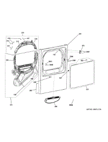 Front Panel & Door parts for Ge Dryer VTD52EASR0WB from AppliancePartsPros.com