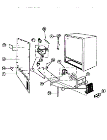 Wine Cooler Rear Panel Assembly parts for Viking Range Wine & Beverage Cooler VUWC140 from AppliancePartsPros.com