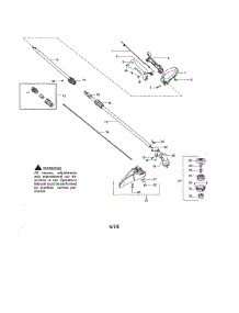 Shaft / Shield / Handle parts for Weedeater Gas Line Trimmer W25SBK from AppliancePartsPros.com
