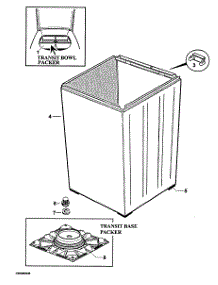 Cabinet Assy parts for  Washer WA37T26EW2-96139A from AppliancePartsPros.com