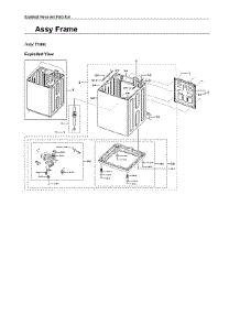 Frame Assy parts for Samsung Washer WA40A3005AW/A4-00 from AppliancePartsPros.com