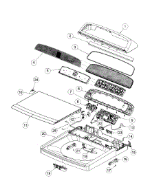 Top Deck / Control Panel parts for  Washer WA4127G1-96212-A from AppliancePartsPros.com