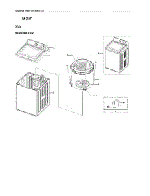 Main Assy parts for Samsung Washer WA41A3000AW/A4-00 from AppliancePartsPros.com