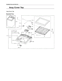 Top Cover Assy parts for Samsung Washer WA41A3000AW/A4-00 from AppliancePartsPros.com