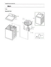 Main Assy parts for Samsung Washer WA44A3205AW/A4-00 from AppliancePartsPros.com