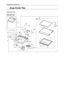 Top Cover Assy parts for Samsung Washer WA44A3205AW/A4-00 from AppliancePartsPros.com