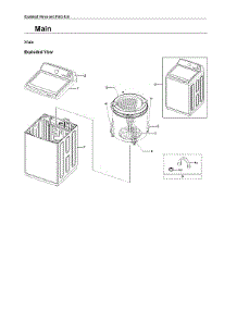 Main Assy parts for Samsung Washer WA44A3405AP/A4-00 from AppliancePartsPros.com