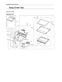 Top Cover Assy parts for Samsung Washer WA44A3405AP/A4-00 from AppliancePartsPros.com