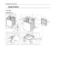 Frame Assy parts for Samsung Washer WA44A3405AV/A4-00 from AppliancePartsPros.com