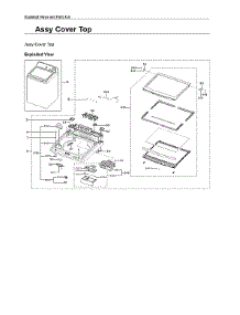 Top Cover Assy parts for Samsung Washer WA44A3405AW/A4-00 from AppliancePartsPros.com