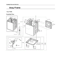 Frame Assy parts for Samsung Washer WA44A3405AW/A4-00 from AppliancePartsPros.com