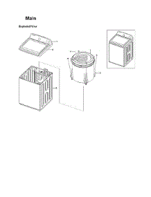 Main Assy parts for Samsung Washer WA45H7000AW/AA-11 from AppliancePartsPros.com