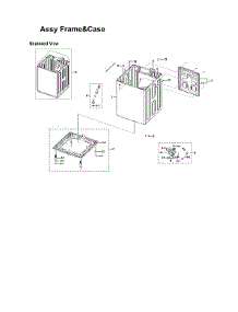 Frame & Case Assy parts for Samsung Washer WA45H7000AW/AA-11 from AppliancePartsPros.com