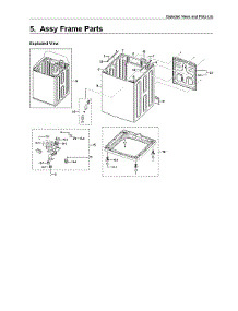 Frame Assy parts for Samsung Washer WA45M3100AW/A4-00 from AppliancePartsPros.com