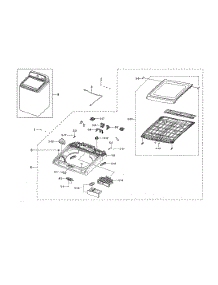 Top Cover parts for Samsung Washer WA45N3050AW/A4-00 from AppliancePartsPros.com