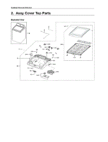 Top Cover Parts parts for Samsung Washer WA45N3050AW/A4-01 from AppliancePartsPros.com