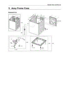Frame Case Assy parts for Samsung Washer WA45T3200AW/A4-00 from AppliancePartsPros.com