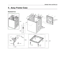 Frame Case Assy parts for Samsung Washer WA45T3400AV/A4-00 from AppliancePartsPros.com