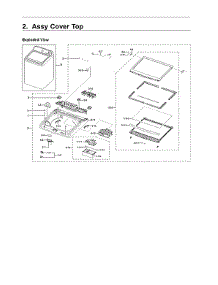 Top Cover Assy parts for Samsung Washer WA45T3400AW/A4-00 from AppliancePartsPros.com