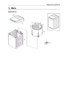Main Assy parts for Samsung Washer WA50K8600AW/AA-00 from AppliancePartsPros.com