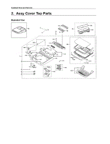 Top Cover Assy parts for Samsung Washer WA50K8600AW/AA-00 from AppliancePartsPros.com