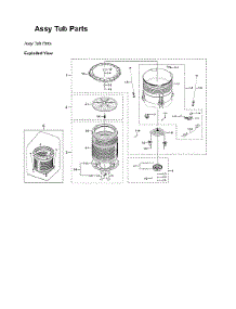 Tub Assy parts for Samsung Washer WA50R5200AV/A4-00 from AppliancePartsPros.com
