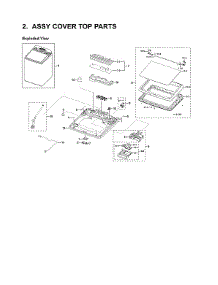 Top Cover Assy parts for Samsung Washer WA50R5200AW/US-03 from AppliancePartsPros.com