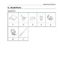 Small Parts parts for Samsung Washer WA50R5400AV/US-51 from AppliancePartsPros.com