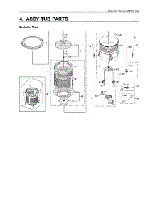 Tub Assy parts for Samsung Washer WA50T5300AC/US-01 from AppliancePartsPros.com
