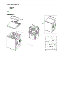 Main Assy parts for Samsung Washer WA51A5505AC/US-00 from AppliancePartsPros.com