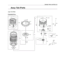 Tub Assy parts for Samsung Washer WA52A5500AC/US-00 from AppliancePartsPros.com